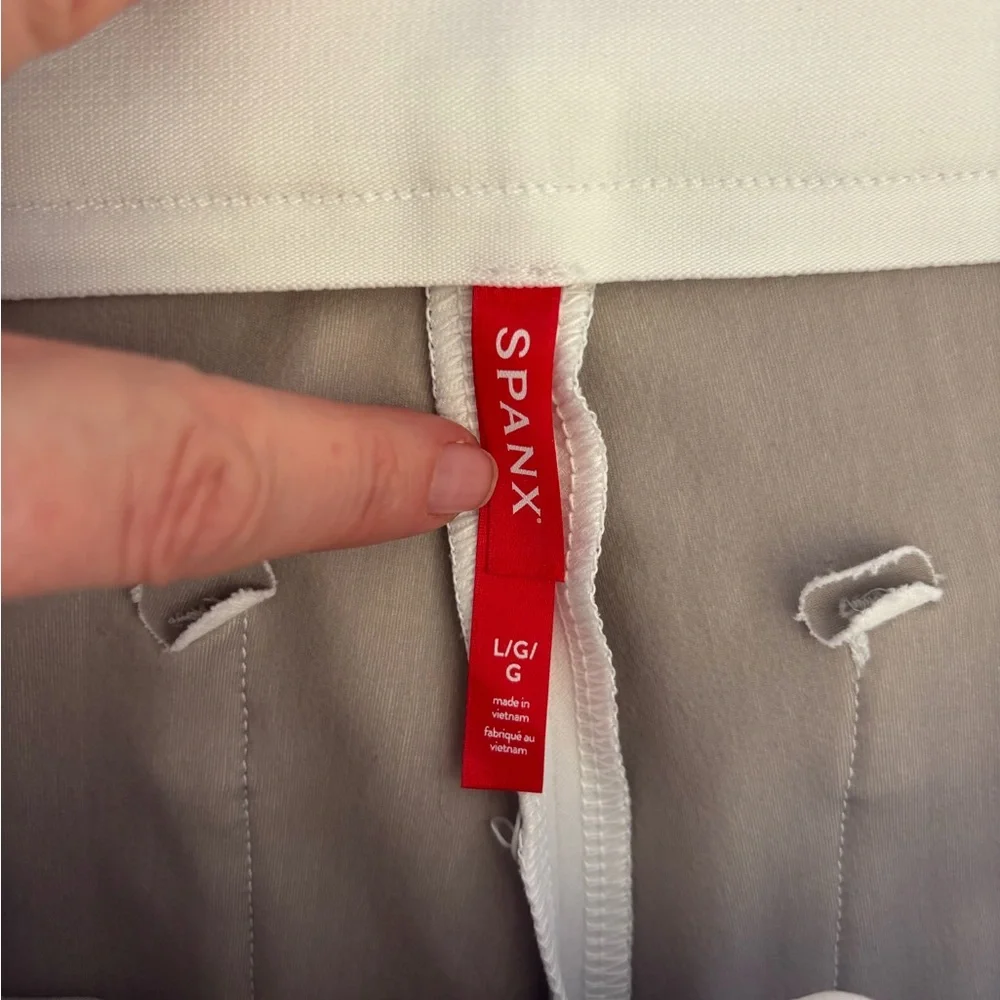 SPANX White and Gray Ponte Pants - Picture 3 of 4